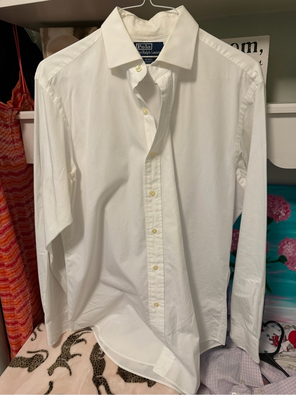 Ralph Lauren Classic White Men's Dress Shirt VINTAGE from 90s